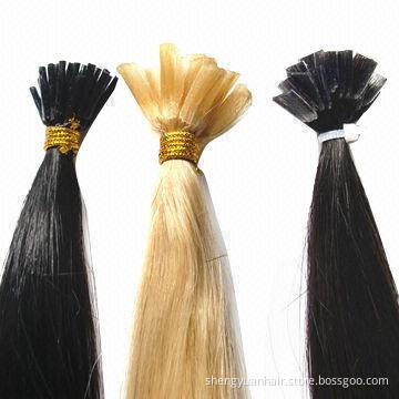 Virgin Remy European Prebonded I-tip Human Hair Extension, Various Lengths and Colors are Available